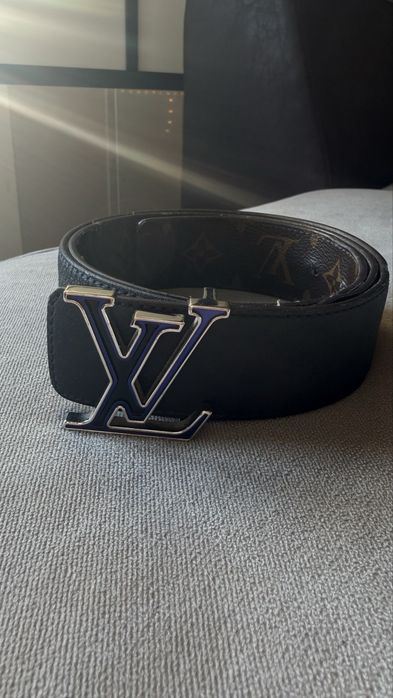 Curea rara Louis Vuitton LV Skatepark Reversible monogram eclipse belt