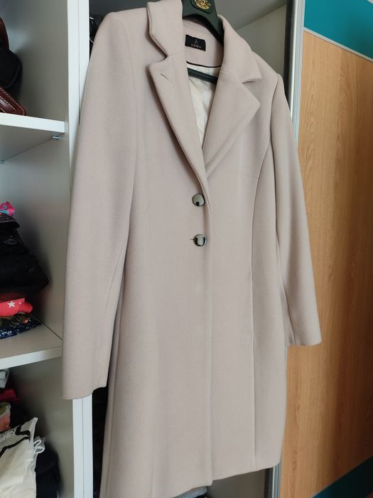 Палто Avenew, сиво, вълна