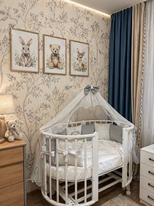 детская кроватка-трансформер 7в1 (манеж)