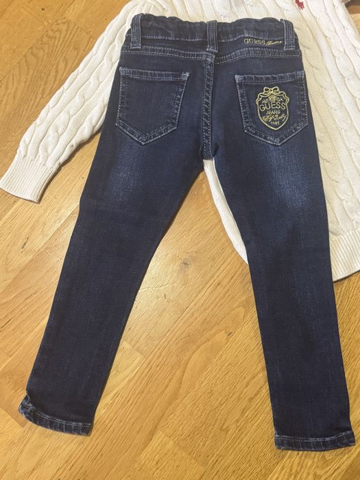 Сет за 3годишно момиченце Guess дънки Polo ralph Louren пуловер