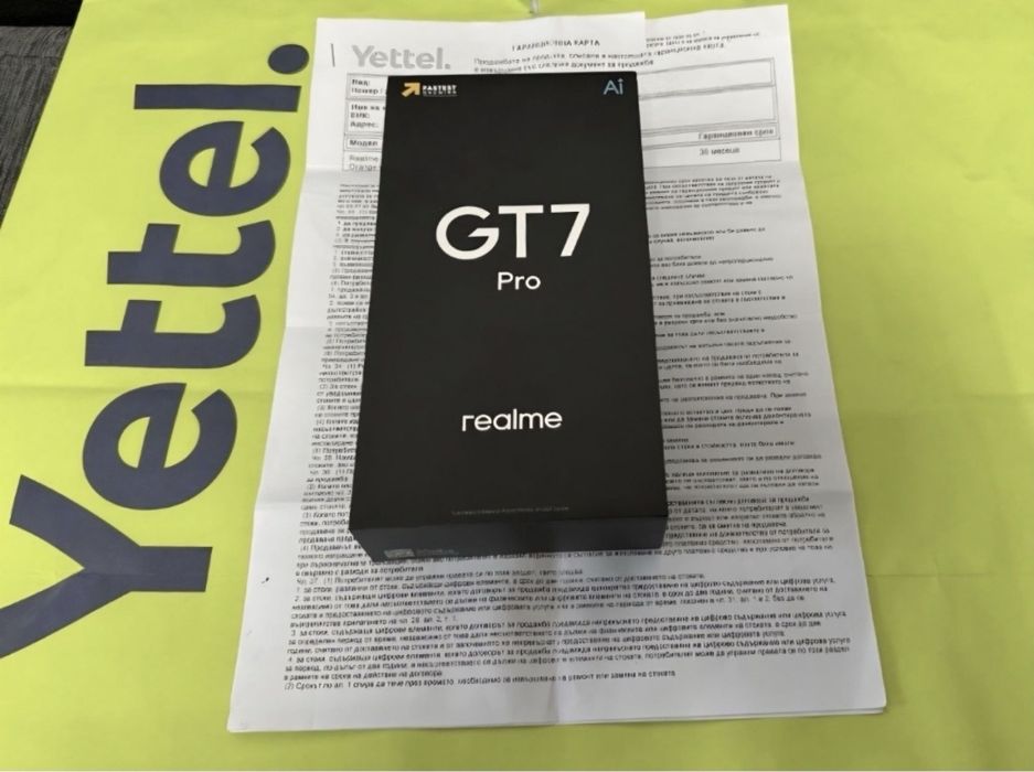 ***КАТО НОВ 512GB Realme GT 7 Pro Гаранция Yettel 2027г. Orange gt7