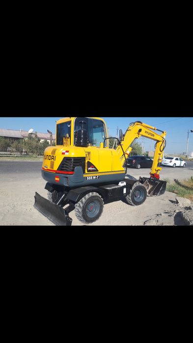 мини экскаватор хундай 555 w сотилади