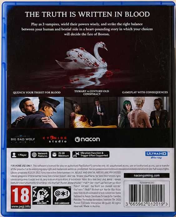 Игра Vampire: The Masquerade – Swansong - PS5