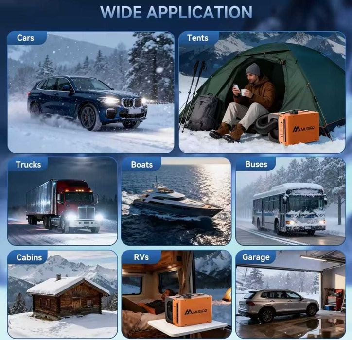 Încălzitor ULTRA MUDIRO Sirocou Webasto Termostat Smart 12-24-220V 8KW