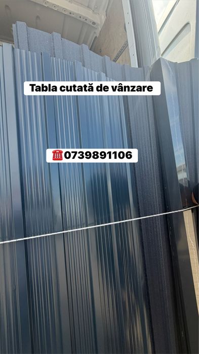 Tabla cutata maro gri zincata mat gri