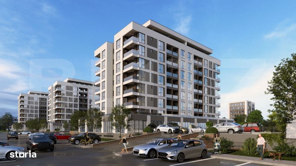 Microapartament cu 2 camere, 40 mp, bloc nou, plata la dezvoltator, Su