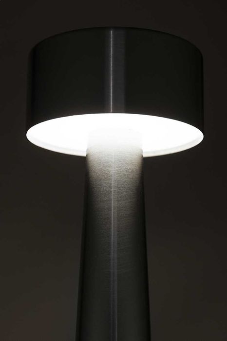 Lampa de masă LED, argintie, 24 LED-uri, lumina reglabilă