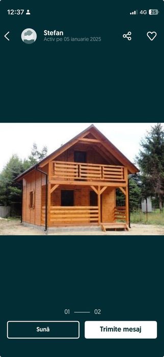Vând cabane tip casa
