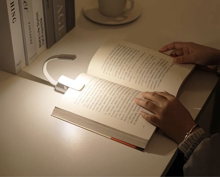 Универсальный мини LED лампа-клипса для чиения | Защита глаз