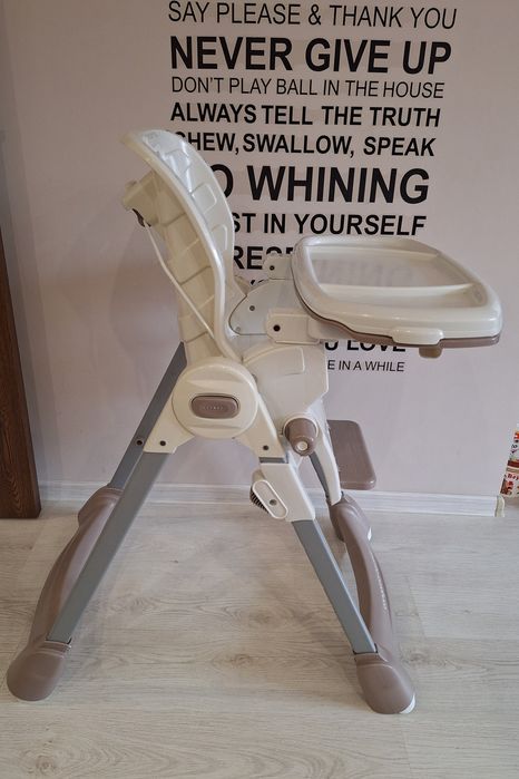 Детски стол за хранене Cangaroo PARTY MIX, Бежов, 6+