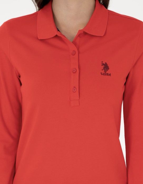 Лонгслив-поло от Us. Polo. Assn
