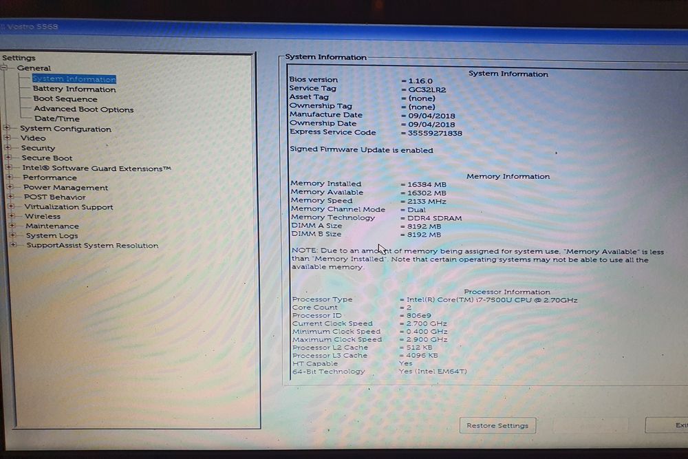 Laptop Dell  i7 gen 7, 16gb ram, 2x256 GB SSD, nvidia geforce 940mx,