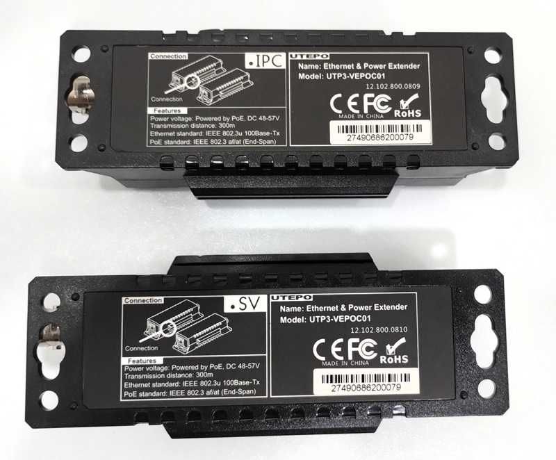 UTEPO Utepo UTP3-VEPOC01 Extender ethernet + PoE prin cablu coaxial