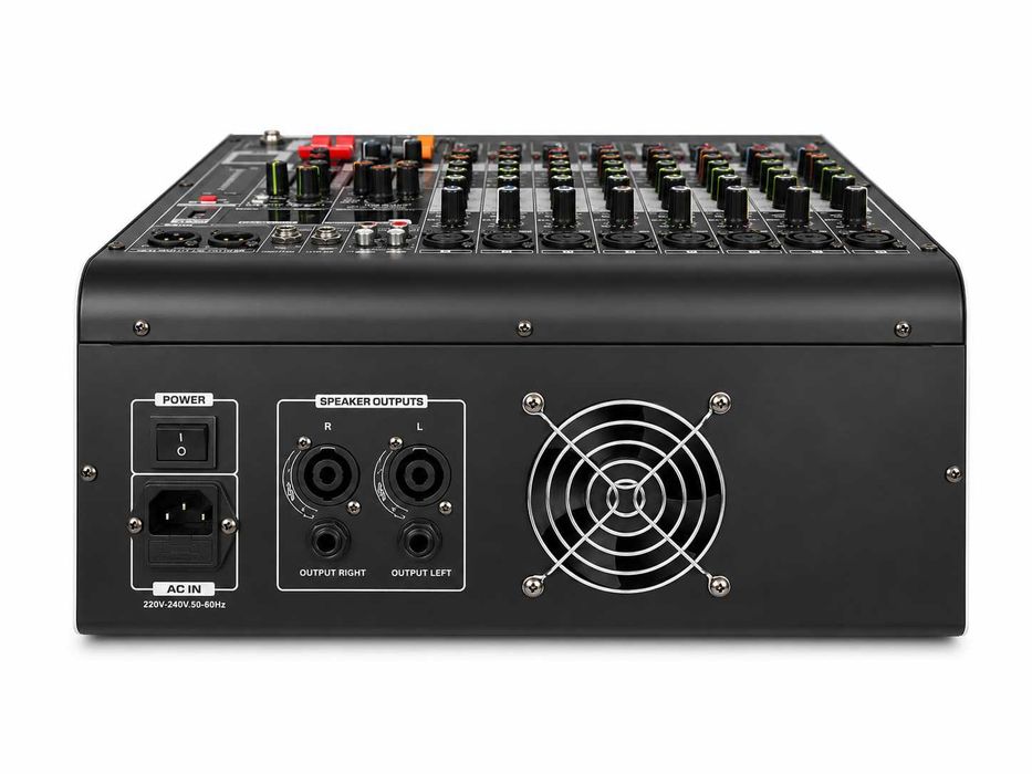 Mixer audio 2 X 450W 8 canale ZT8B cu amplificator Stereo 16 Efecte DSP Bluetooth USB