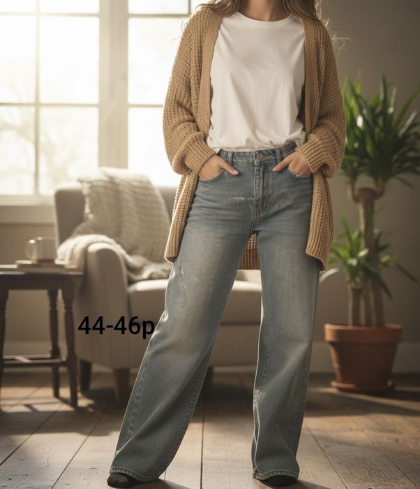 Джинсовые брюки и юбка