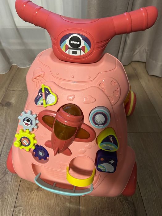 Antemergator premergator Lorelli cu centru de activitati Space Pink