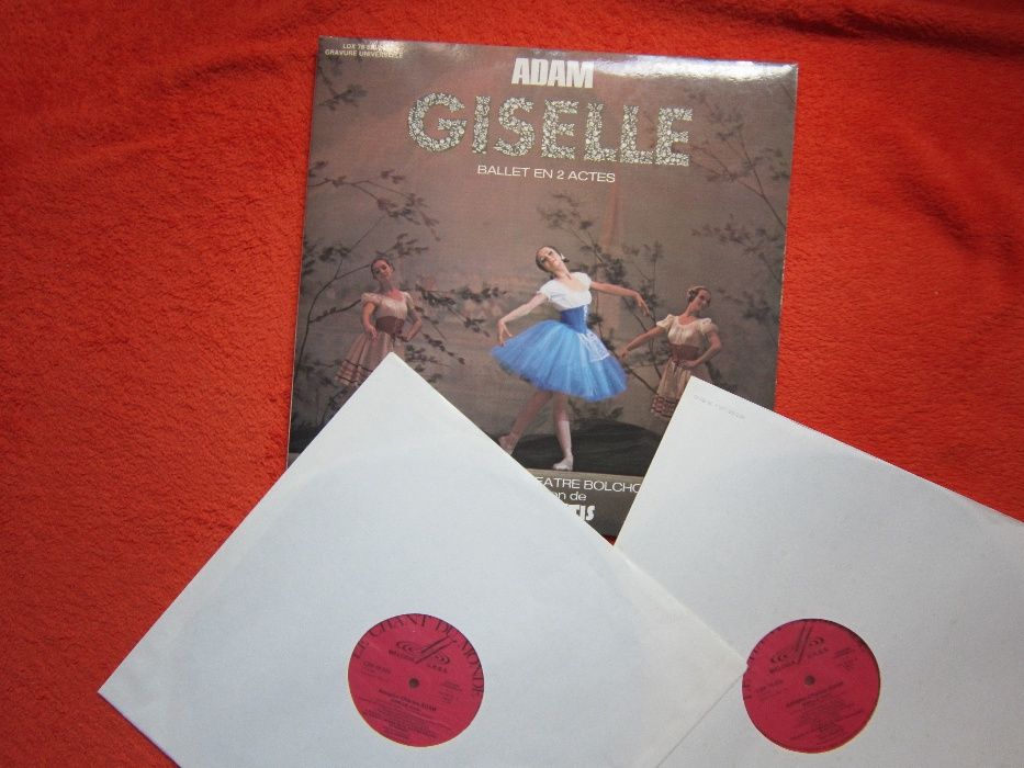 vinil Adam"Giselle"Balet 2 Actes Bolsoi Moscova-Algis Juraitis 2LP