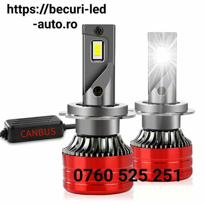Kit Două Becuri Led Generatie 2025 H1,H4,H7,H8,H9,H11,H15(24000LM/600