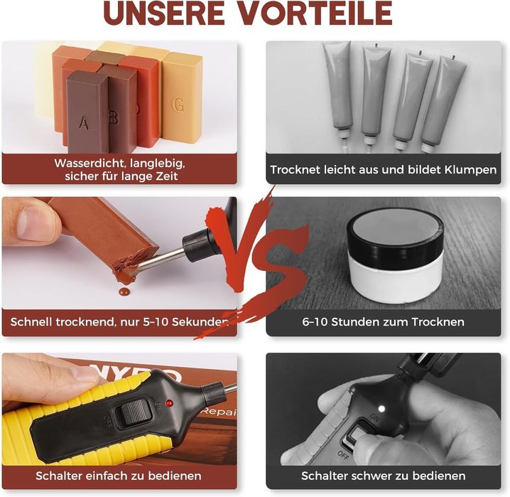 NYBQ Комплект за ремонт на ламинат и мебели