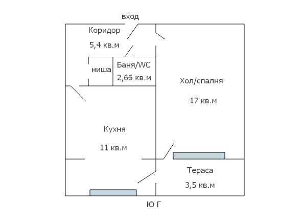 Продава се Двустаен апартамент в Варна, Трошево - 48 кв.м за 1167 €/кв.м - Снимка #5