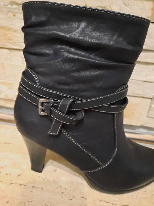 Cizme/Ghete 40/41, de dama, din piele naturala