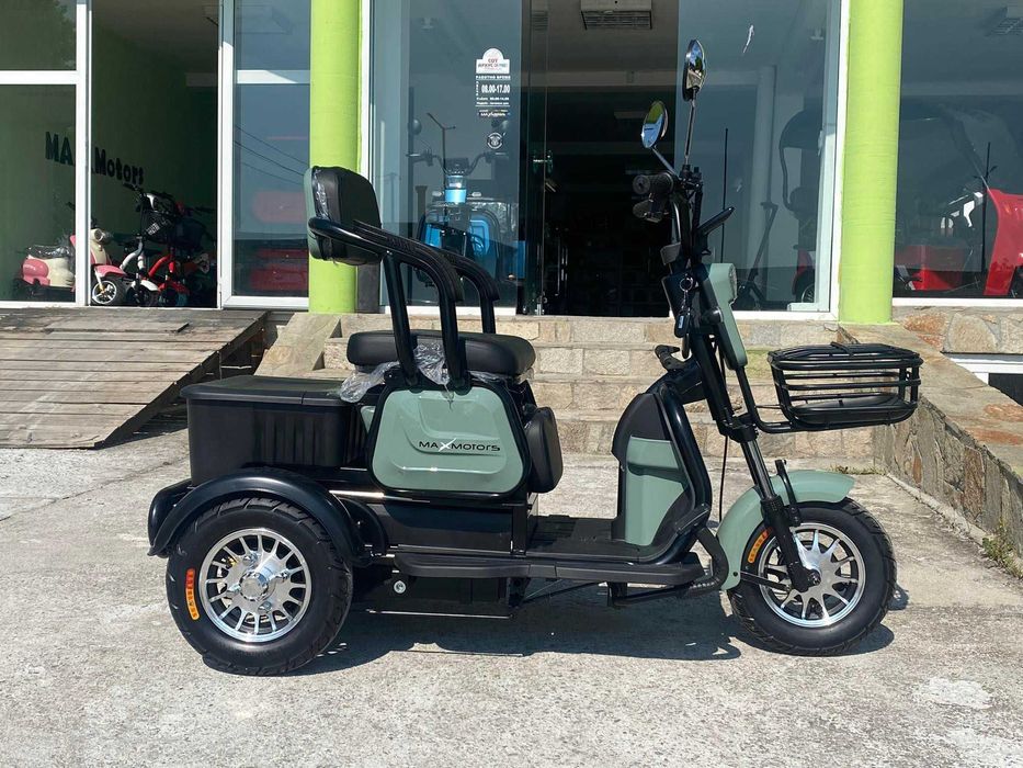 Електрическа триместна триколка MaxMotors X1 1500W Gray