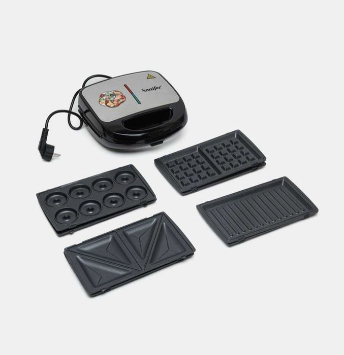 Sonifer 7в1 Тостер сендвичница Tostеr Вафельница  Орешница sf-6054