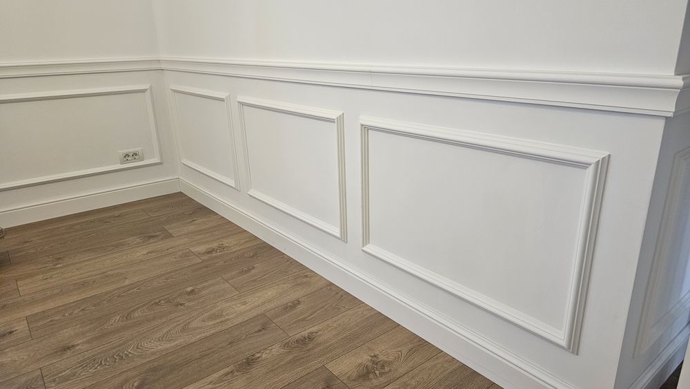 Montaj profile decorative, plinta parchet, cornisa, ancadramente