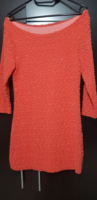 Rochie roz cu usoare paiete