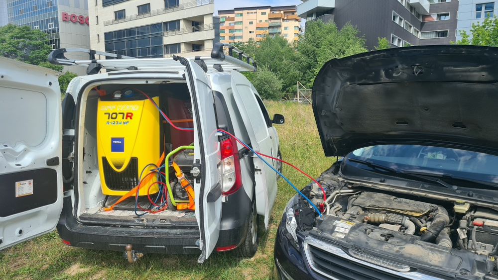 Încărcare freon auto R134a & R1234yf + verificare completă A/C
