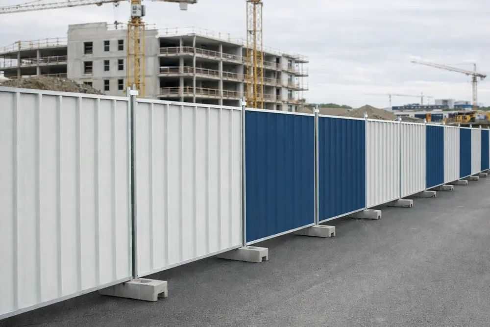 Мобилни огради за строежи. Строителни огради.
