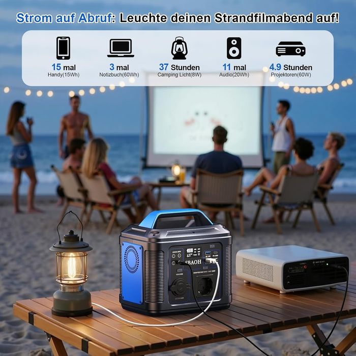 Намален 50% - Преносима Захранваща Станция SBAOH 300W/296Wh – Соларен
