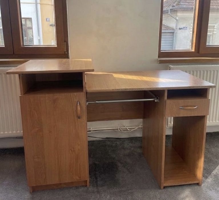 Birou lemn maro 125 / 85 / 50