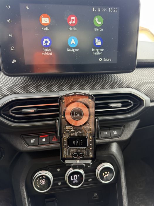 Suport de telefon auto cu incarcate wirles