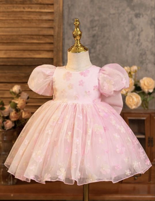 Официална рокля за момиче 9-12 месеца