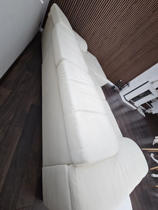 Colțar piele ecologică crem