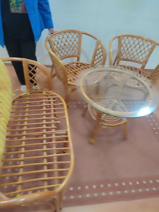 Mobilier ratan cu huse