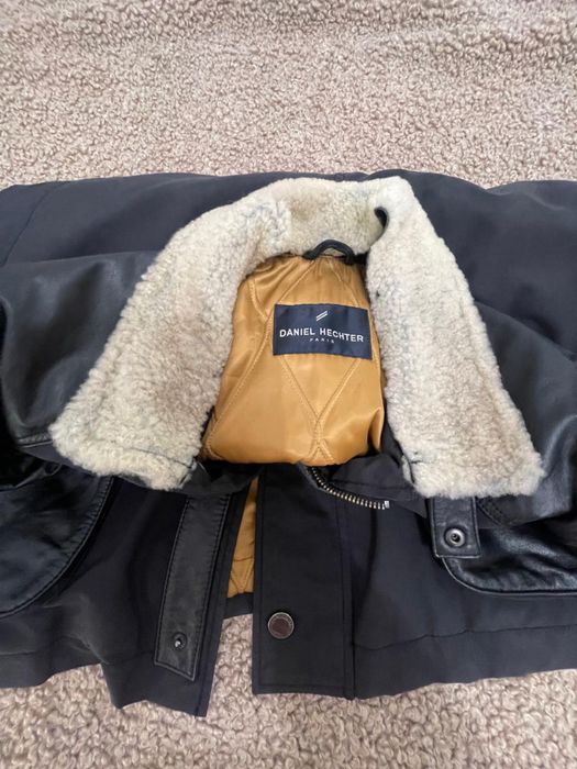 Geaca Iarna Barbati Daniel Hechter Paris marimea 50 L Piele Naturala