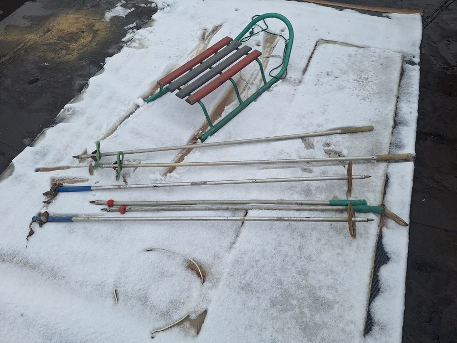 Лыжные палки - санки