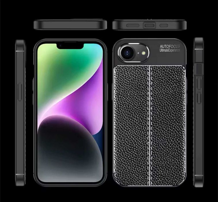 Husa Premium Antisoc model tip PIELE pentru iPhone 16 / 16 Plus / 16e