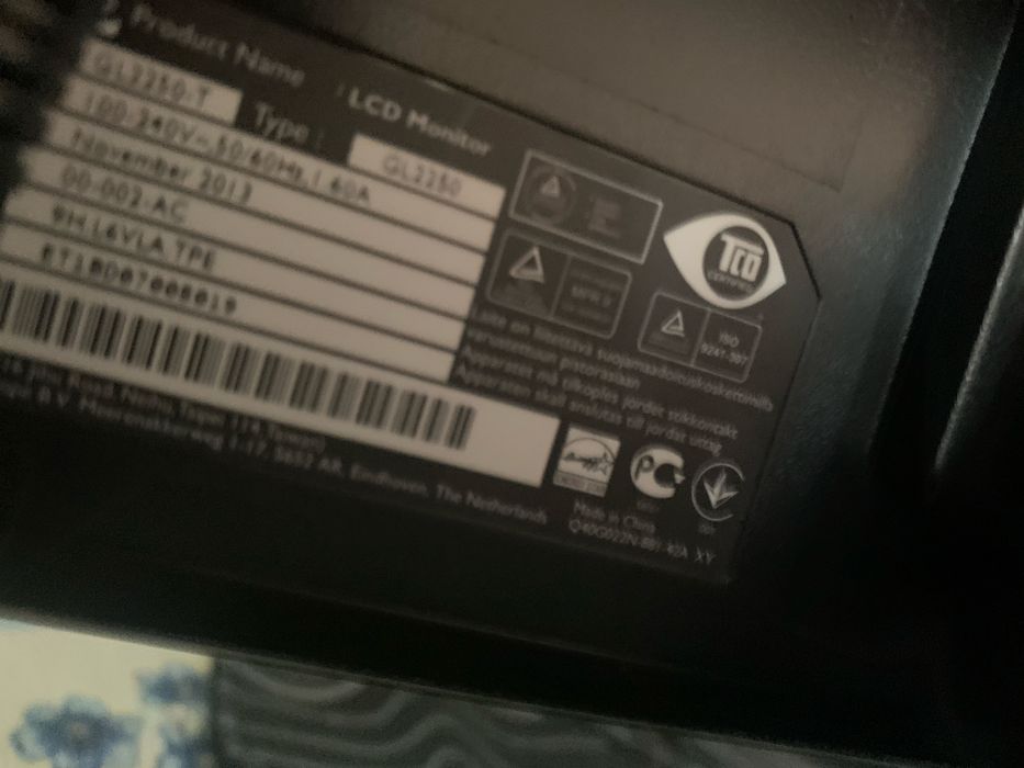 Vand monitor benq 60hz