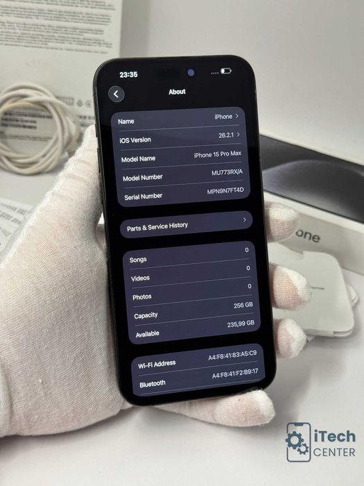 iPhone 15 Pro MAX, 256GB, Black Titanium, КАТО НОВ, 1г. ГАРАНЦИЯ!