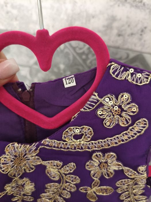 Rochiță superbă noua 120/ mov / eleganta/ nunta/ prințesa