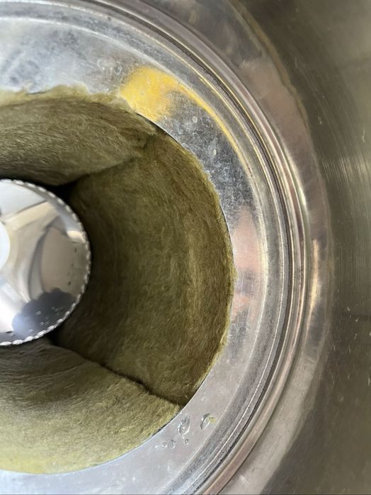 Horn de inox Coș de fum Burlane din inox izolate!