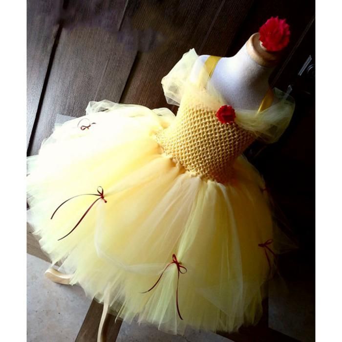 Rochita TUTU Printesa Belle Frumoasa si Bestia Soare Serbare Stea Vara