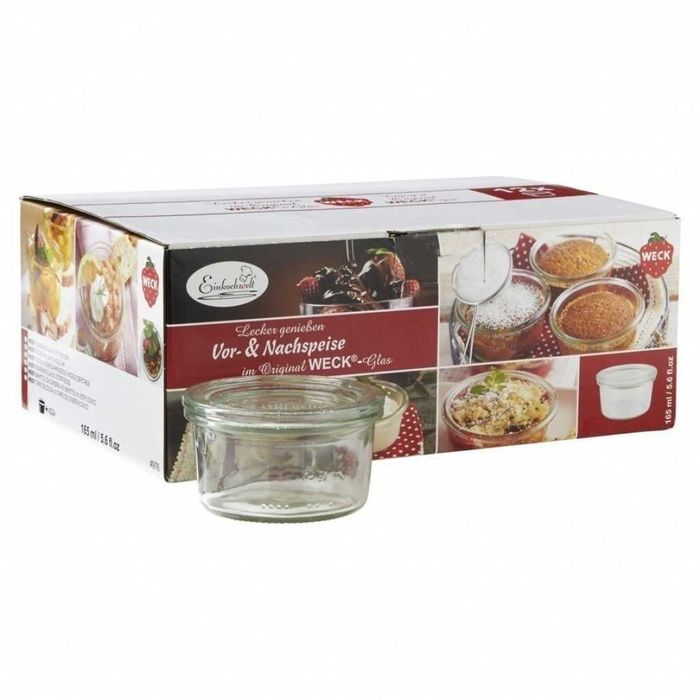 Стъклени бурканчета с капак - 0,165 литра - 6 броя