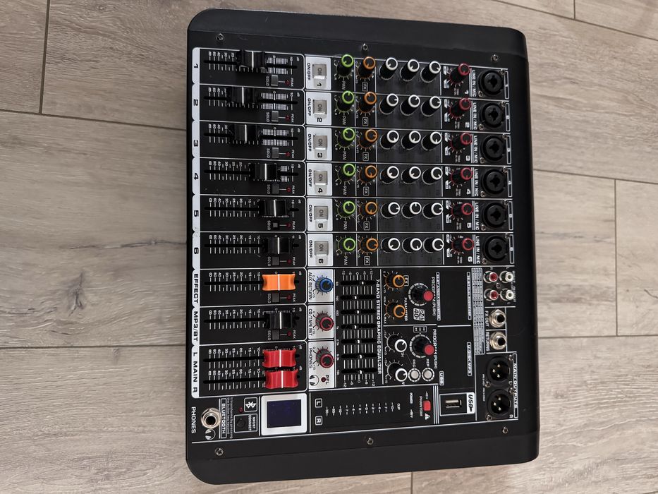 Микшерс усилителем МС-6