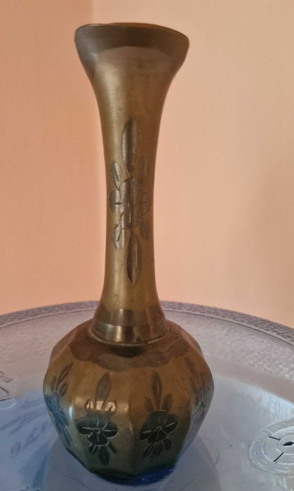 Бронзов свещник/ Старинен каминен часовник/Стара бронзова каничка