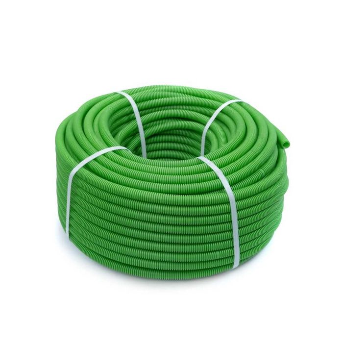 Труба гофрированная ПВХ  зелёная (Промрукав)