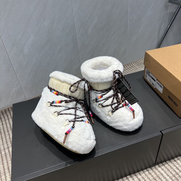Moon Boot Icon Low Faux Fur Beads